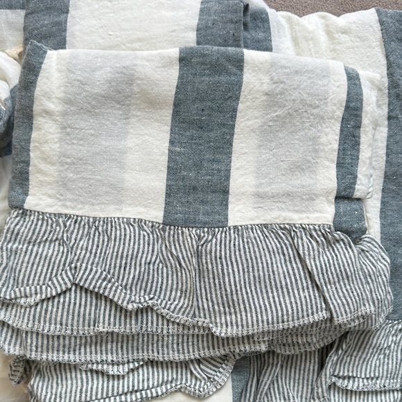 PiuBelle Linen King Sheet Set Striped Blue and White
NEW NEVER USED - Picture 2 of 6